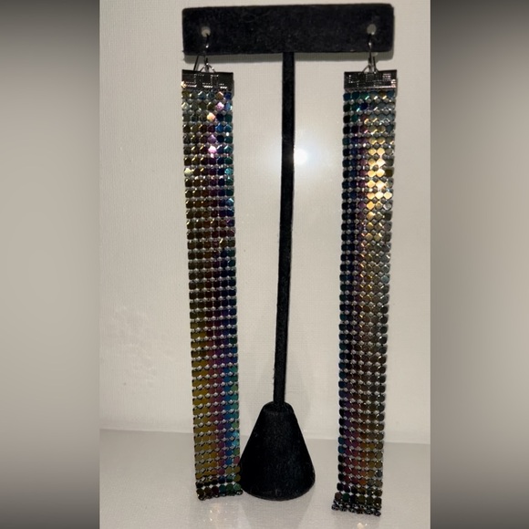 stunning long, multicolored earrings - Picture 3 of 4